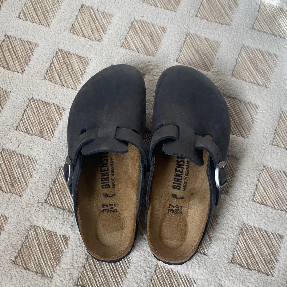 Birkenstock Dark Gray Slip-On Shoes